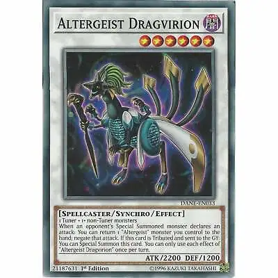 Altergeist Dragvirion DANE-EN033 Common Card - 1st Edition YuGiOh Dark Neostorm • £0.99