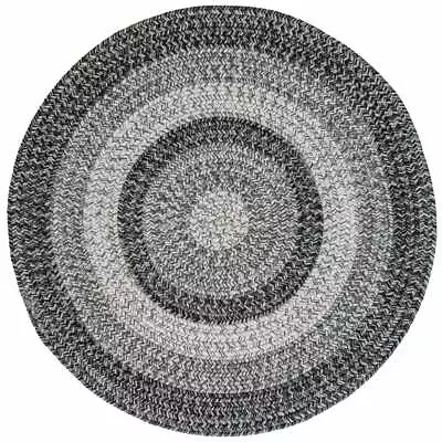 $142 • Buy Capel Rugs Winthrop Coventry Gray Banded Variegated Country Round Braided Rug 
