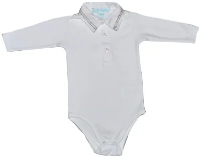 Marie Chantal 100% Pima Cotton Collared One Piece New Born NWOT SP £38  • $9.95