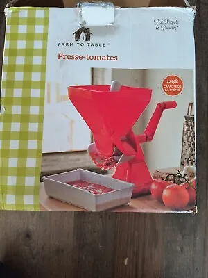 $35 • Buy Tomato Strainer Manual Easily Juices Tomato Food Press Sauce & Puree Maker
