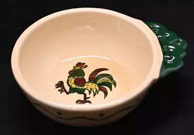 Metlox Poppytrail Provincial Green Rooster 5  Lugged Cereal Soup Candy Bowl • $29