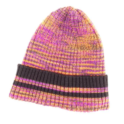 Missoni Knit Hat Orange Purple Wool Polyester T6758S • $379.99