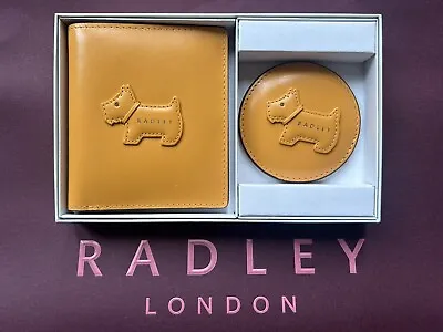 Brand New Radley Elgin Avenue Cardholder & Mirror - Yellow - Boxed • £39