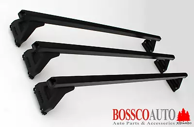 Black Heavy Duty Roof Racks For Gutter Rail Mount Vehicles (Set Of 3 Racks) • $199