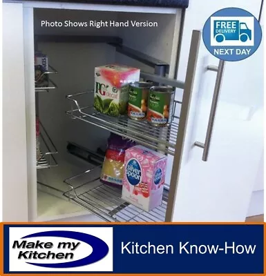 Magic Corner By Hafele Pull & Swing Out Soft Close For 1000mm Kitchen Unit • £199.99