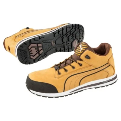 $178.90 • Buy New PUMA Dash Urban Range Safety Shoe Footwear Work Boots Men Shoes, Wheat