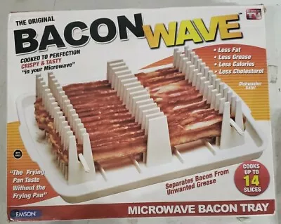 Emson Bacon Wave Microwave Bacon Tray Holds 14 SLICES NEW  • $10