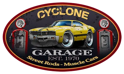1970 1971 Mercury Cyclone Garage Sign Wall Art Graphic Sticker • $29