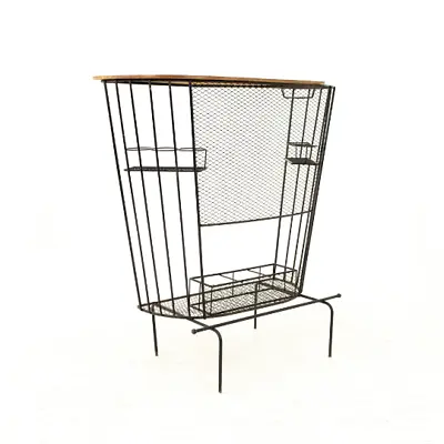 Tony Paul Mid Century Wrought Iron Compact Bar • $1695