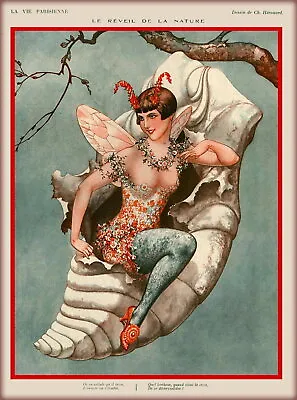 95160 1920s La Vie Parisienne Butterfly Cocoon France Decor Wall Print Poster • $45.95