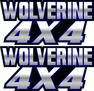 Wolverine 4x4 Blue Gas Tank Graphics Decals Stickers Atv Quad Plastic 350 450 • $19.95