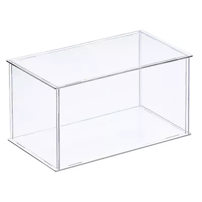 Acrylic Display Case Plastic Box Cube Storage Box Transparent 21x11x10.5cm • £13.98