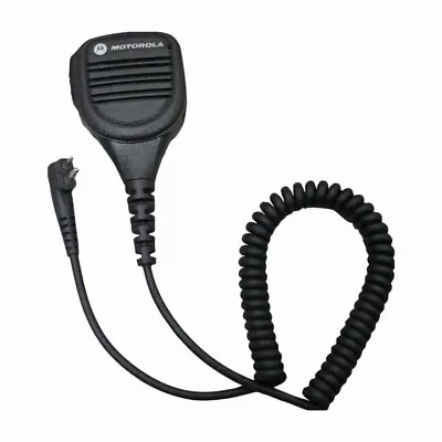 Motorola PMMN4029 Remote Speaker Microphone With Coiled Cord And Swivel Clip • $82