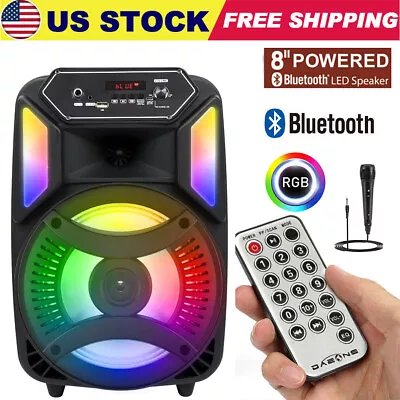  8  1000W Portable Bluetooth Speaker Subwoofer Heavy Bass Sound System Party FM • $34.99