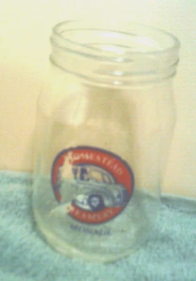 $9.95 • Buy Homestead Creamery Dairy Lemonade Pint Jar Wirtz, Va. EUC Milk Bottle