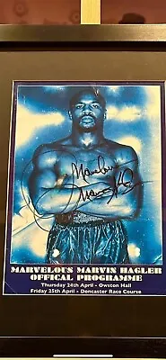 Marvin Hagler Signed..RARE • £280