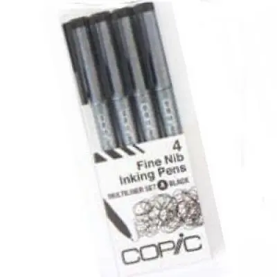 Too COPIC Multiliner A 4 Pcs Black Sketch Marker Marqueur Japan Import Free Ship • $17.92