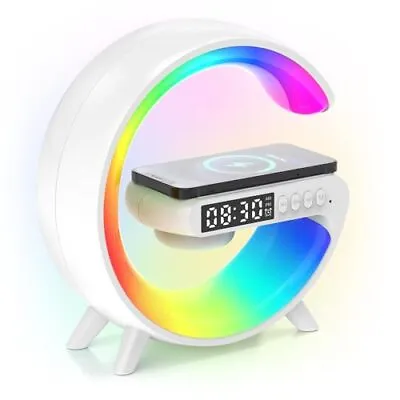 Sunrise Alarm Clock Wake Up Light With Bluetooth Speaker Wireless Charger • £22.99