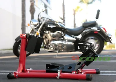 Motorcycle Sport Bike Upright Front Wheel Chock Lift Stand  17  -21  Tires • $96.99