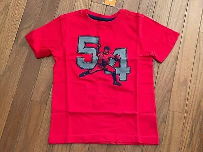 New Gymboree Boys Red 54 Baseball Player Top Shirt Tee Size 5 5T • $13.50