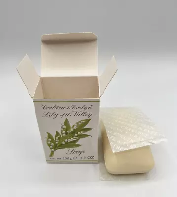 Lily Of The Valley Muguet Perfumed Bath Soap Bar Crabtree Evelyn Vintage 3.5 Oz • £18.29