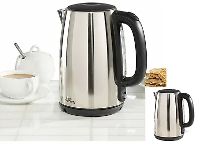 1.7L Kettle Polished Finish 2200W Electric Stainless Steel Jug In Silver Colour • £22.99