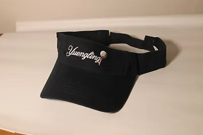 Yuengling Beer Golf Visor Cap Hat Blue White Embroidered Spellout Hook & Loop • $16.99