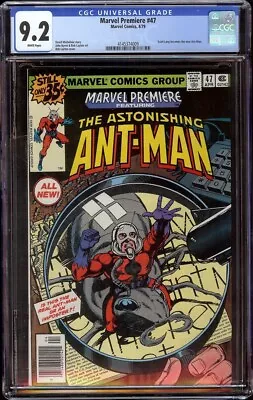 Marvel Premiere # 47 CGC 9.2 White (Marvel 1979) Scott Lang Becomes The Ant Man • $295