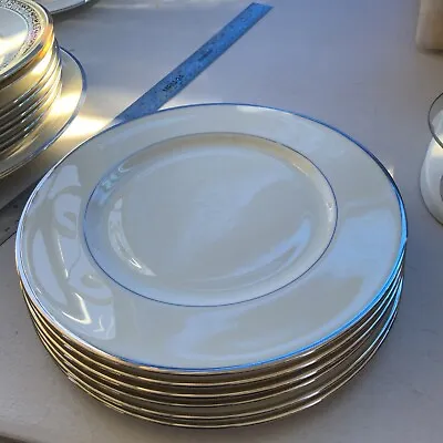 Vintage Lot Of 6  Lenox MONTCLAIR 10.5  Dinner Plates Platinum  China • $40