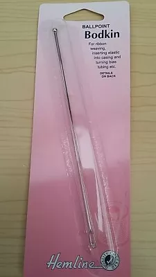 £1.89 • Buy BNWT Hemline Extra Long Ball Point Bodkin Ideal For Bias Tubing Elastic & Ribbon