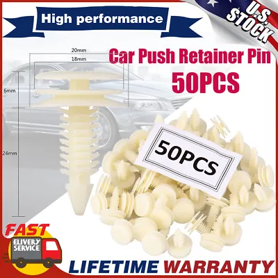 For Chevy Buick GMC S10 50Pcs Front Door Trim Panel Retainer Car Fasteners Clips • $5.59