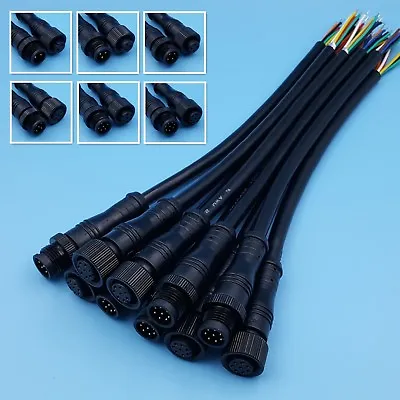 Waterproof IP68 2/3/4/5/6/8 Pin 20cm Male And Female LED Strip Cable Connector • $14.20