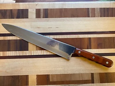 Vintage Case XX CAP 200-10 Kitchen Chef’s Knife 10  Stainless Carving USA • $16.99