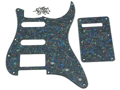 £9.68 • Buy Abalone Pearl Strat HSS Guitar Pickguard Back Plate With Screws For Fender Strat
