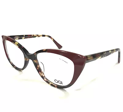 OGI Eyeglasses Frames 9254/2356 Tortoise Red Cat Eye Full Rim 54-19-140 • $39.99