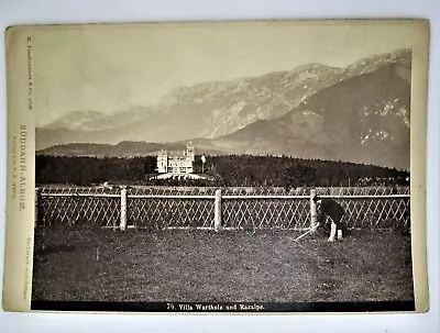 Vintage CDV. 74. Willa Wartholz Und Raxalpe. Sübdahn-Album Verlag Von V. A. Heck • $14.54