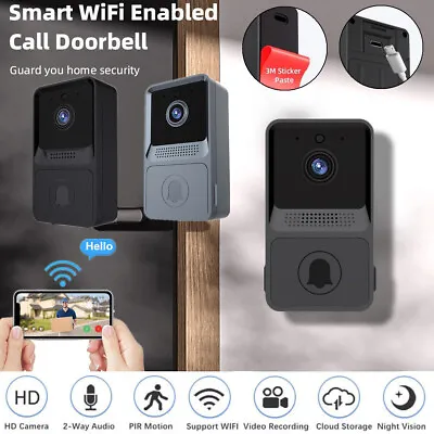 $17.72 • Buy Smart Wireless WiFi Doorbell Intercom Video Camera Door Ring Bell Chime Security