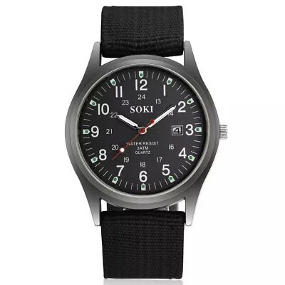Men's Army Military Wrist Watch Watches Date Quartz Casual Dress Analog Luminous • £4.99