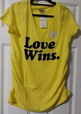 2 Pc Lot Set-Maternity Medium A:glow Women Black Leggings And Yellow Tee • $15.99