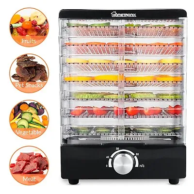 Food Dehydrator 7 Tier Fruit Dryer Meat Drying Machine 350W 40-70°C Temp Adjust • £34.99