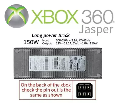 Official Microsoft Xbox 360 Power Supply Cable Cord Brick Adapter *Choose Model* • $27.07