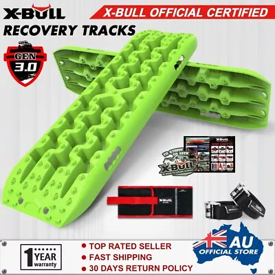 X-BULL Recovery Tracks Boards Truck 10T Sand Snow 4WD 4x4 1Pair Light Green Gen3 • $94.90