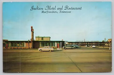 Postcard Jackson Motel And Restaurant Murfreesboro Tennessee • $3.75