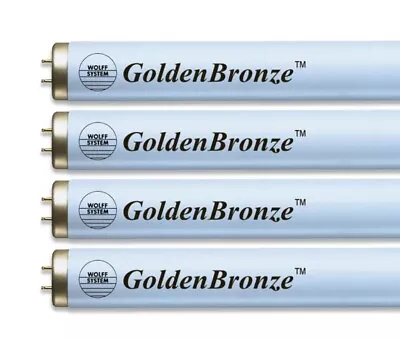 Wolff System GoldenBronze Velocity F71 100-120W BI-PIN Tanning Bed Bulbs 24 Pk • $350
