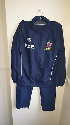 Canterbury CCC Langley Park Sport  Blue Tracksuit Set Age 14  Lined  • £25