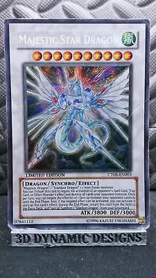 | Yugioh Majestic Star Dragon CT06-EN003 Secret Rare 2009 Tin  DMG 🔥 | • $3.33