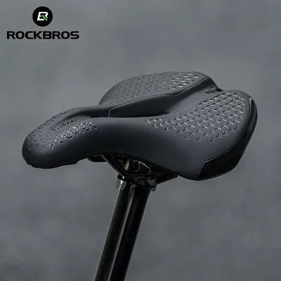 ROCKBROS Comfortable Bicycle Hollow Breathable Seat Saddle Cushion Saddle • $36.29