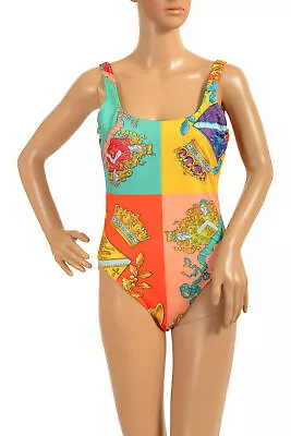 Versace Women's Multi-Color One Piece Swimsuit Versace Sz 3 US M IT 42 • $269.99