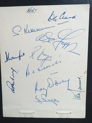 £18 • Buy KENT CCC 1950s WORCESTERSHIRE 1951 Removed From An  Autograph Book 