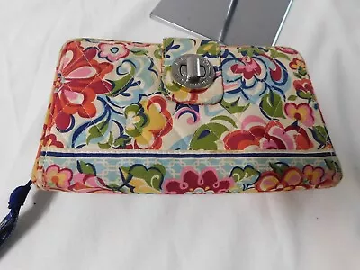 Vera Bradley Turn Lock Clutch Wallet Summer Cottage GUC • $6.09